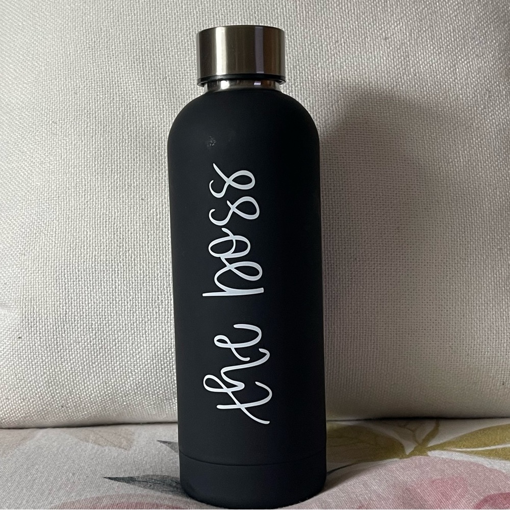 "The Boss" Aluminum water bottle.